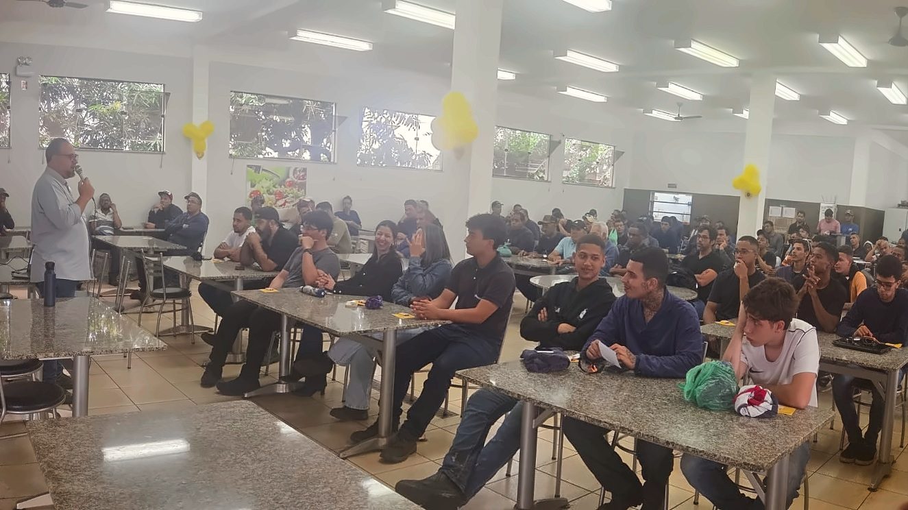 Equipe da Planusi durante a palestra